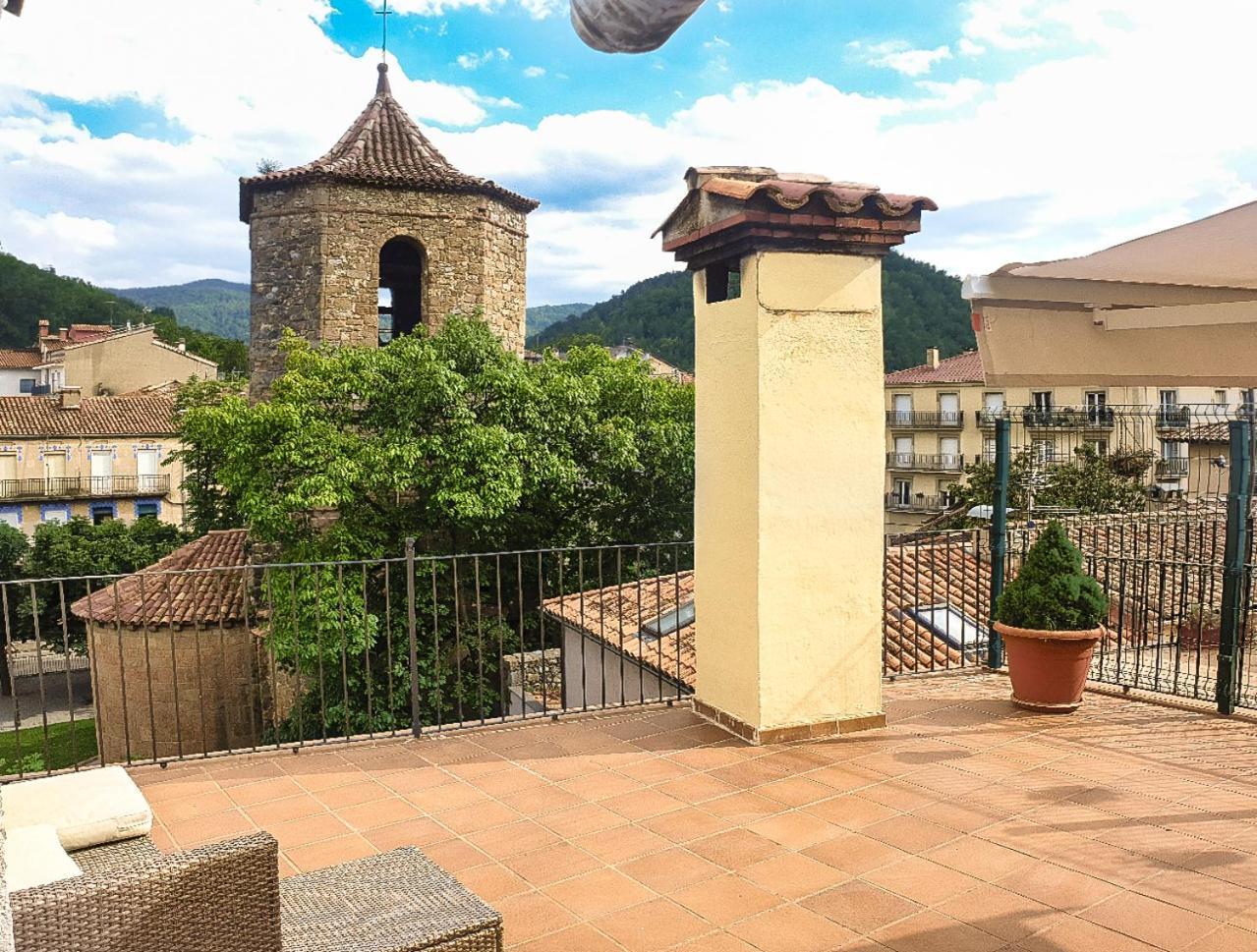 Casa Lola - Terraza Panoramica En El Centro Del Pueblo Appartement Sant Joan de les Abadesses Buitenkant foto